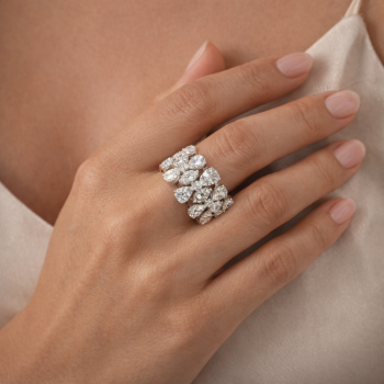 Lab-Grown Diamond Pear Shape Statement Eternity Band